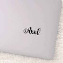 Axel Name - Handgeschriebene Kalligrafie Aufkleber