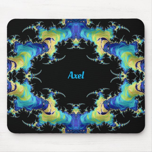 AXEL ~ Strange 3D Muster ~ Personalisiert Mousepad (Vorne)