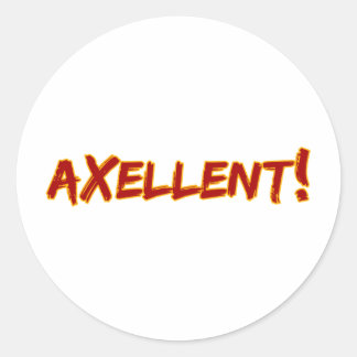 Axellent! Runder Aufkleber
