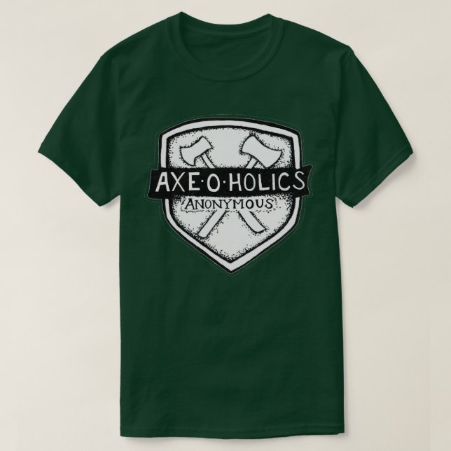 AxeOHolics Anonymous Shield Briefmarke Classic TSh T-Shirt (Design vorne)