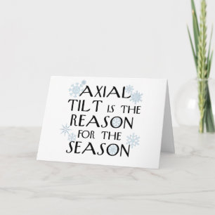 Axial Tilt-winter Solstice Card Feiertagskarte