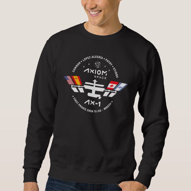 Axiom Ax 1 Mission Canada Astronaut Mark Pathy Dra Sweatshirt (Vorderseite)