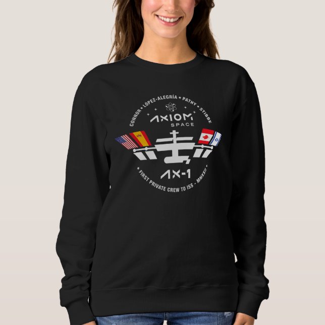 Axiom Ax 1 Mission Canada Astronaut Mark Pathy Dra Sweatshirt (Vorderseite)
