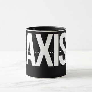 Axis Minimalist Black Mug – Clean Typography Motiv Tasse