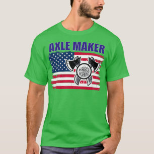 Axle Maker Patriotic US Flag Blacksmith T-Shirt