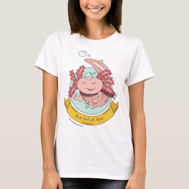 Axo-Lot Of Love - Cute Axolotl T-Shirt (Vorderseite)