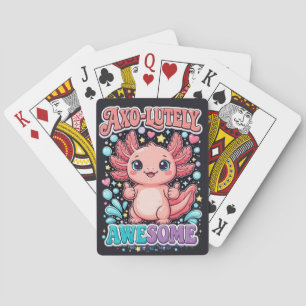 Axo-Lutely Awesome Süßer Axolotl Spielkarten