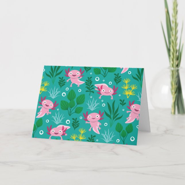 Axolotkarte Karte (Vorderseite)