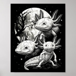 Axolotl 90er Stil Vintage-Ästhetik y2k Axolotl Poster
