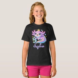Axolotl Alotl Lustiges Geburtstags-Shirt, Süßes Ro T-Shirt