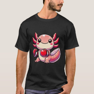 Axolotl als Boxer Funny Boxing verkleidet T-Shirt