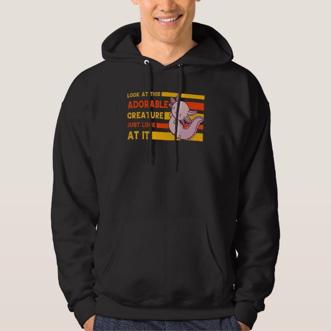 Axolotl Amphibian  Sayings 22 Hoodie (Vorderseite)