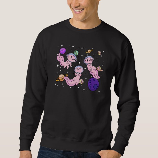 Axolotl Amphibian  Sayings  3 Sweatshirt (Vorderseite)