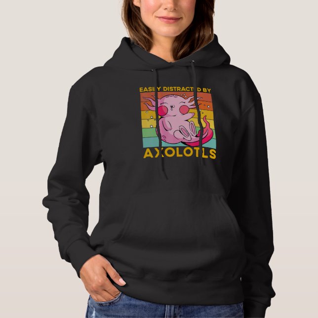 Axolotl Amphibian  Sayings 4 Hoodie (Vorderseite)