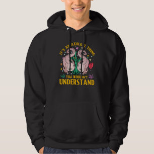 Axolotl Amphibie Sprüche 4 Hoodie
