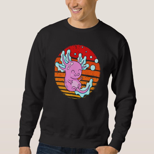 Axolotl Amphibie Sprüche  5 Sweatshirt (Vorderseite)