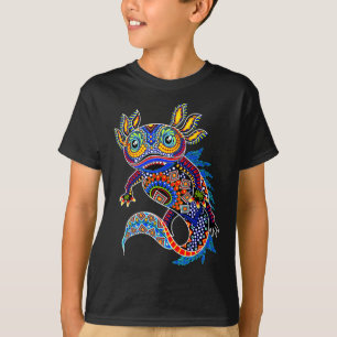 Axolotl Art Aztec Mexican Salamander Mexico Cinco T-Shirt