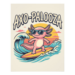 Axolotl Axo-Palooza Parodie im Stil der 90er Jahre Fotodruck