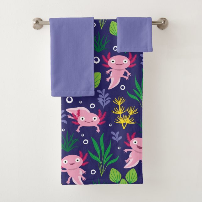 Axolotl Badhandtuch Set (Insitu)