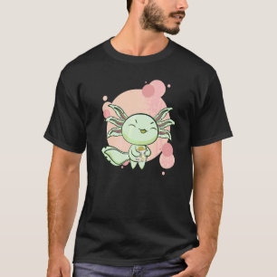 Axolotl Bananen Milch Ambystoma Mexicanum Süße Wal T-Shirt
