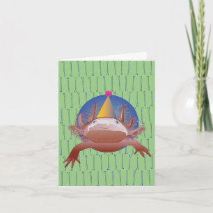 Axolotl Birthday Card Karte