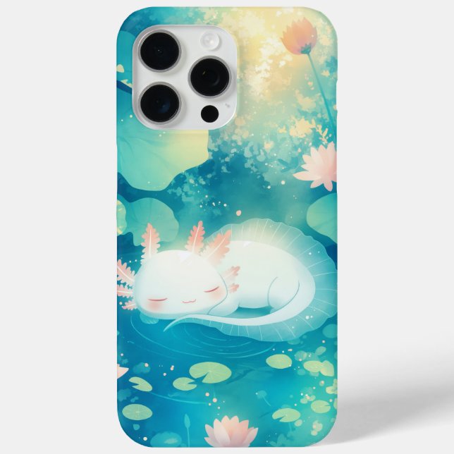 Axolotl Blume Pond Serenity Case-Mate iPhone Hülle (Rückseite)