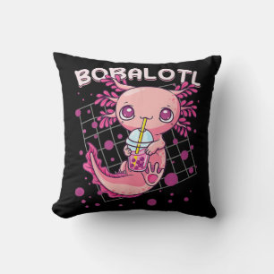Axolotl Boba Tea Bubble Tea Kawaii Anime Japanisch Kissen