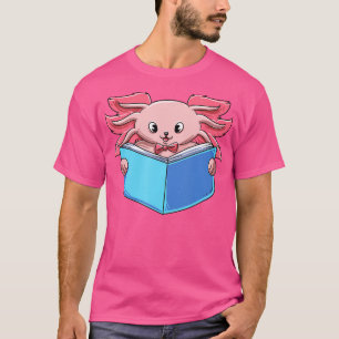 Axolotl Book Lover Salamander T-Shirt