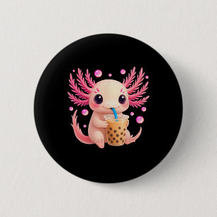 Axolotl Bubble Bo Tee Anime Niedlich Kawaii Teen G Button
