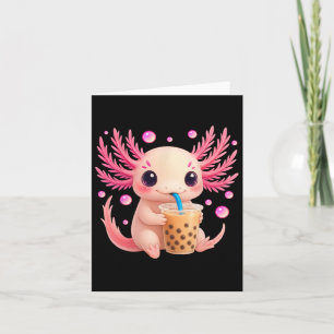 Axolotl Bubble Bo Tee Anime Niedlich Kawaii Teen G Karte