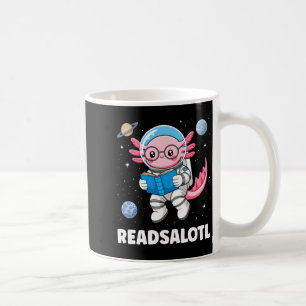 Axolotl Bücher lesen Axolotl lesend Bücherwurm Jun Kaffeetasse