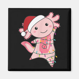 Axolotl Christmas Fairy Light Christmas Axolotl Magnet
