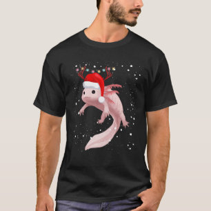 Axolotl Christmas Pajama Kids Youth Niedlich Axolo T-Shirt