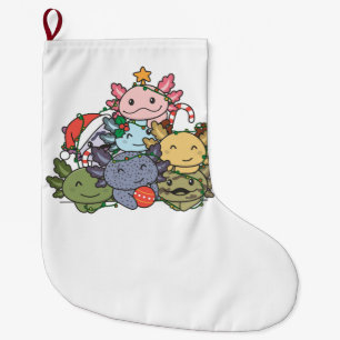 Axolotl Christmas Tree Funny Animal Christmas Großer Weihnachtsstrumpf