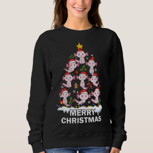 Axolotl Christmas Tree Lights Niedlich Axolotl Lov Sweatshirt