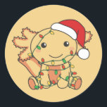 Axolotl Christmas Winter Animals Axolotls Classic Runder Aufkleber<br><div class="desc">Die axolotl zu Weihnachten mit Feenlicht. Hübsche Tiere mit Geschenken und Schnee für den Urlaub. Ein süßes Weihnachtsgrüßen. Axolotls sind niedliche Tiere und perfekt zu Weihnachten.</div>