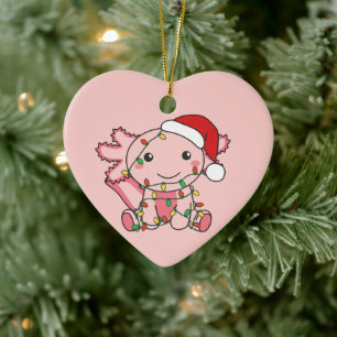 Axolotl Christmas Winter Animals Axolotls Keramik Ornament