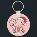 Axolotl Christmas Winter Animals Axolotls Schlüsse Schlüsselanhänger<br><div class="desc">Die axolotl zu Weihnachten mit Feenlicht. Hübsche Tiere mit Geschenken und Schnee für den Urlaub. Ein süßes Weihnachtsgrüßen. Axolotls sind niedliche Tiere und perfekt zu Weihnachten.</div>