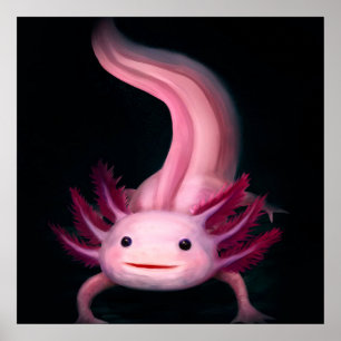 Axolotl-Decke   Niedliche Geschenkidee Poster