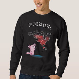 Axolotl-Diagramm für die Badespegel schlechte Amph Sweatshirt