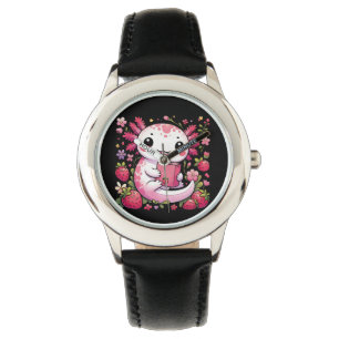 Axolotl Drink Japanese Strawberry Milk Armbanduhr