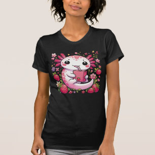 Axolotl Drink Japanese Strawberry Milk T-Shirt