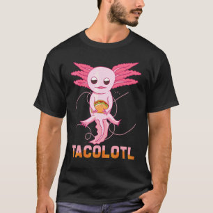 Axolotl Eating Burger Cool Axolotl Apparel T-Shirt