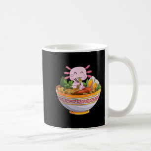 Axolotl Eating Ramen Noodles Kawaii Anime Gift Gif Kaffeetasse