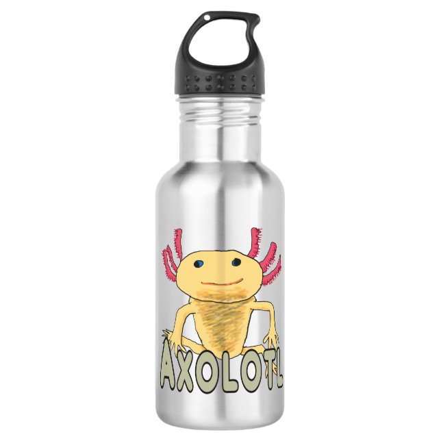 Axolotl Edelstahlflasche (Vorderseite)
