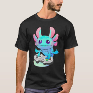 Axolotl-Fisch spielt Videospiel Axolotl-Echse Gam T-Shirt