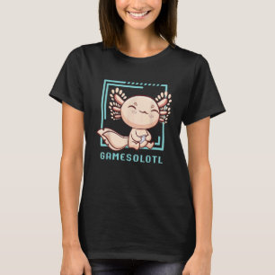 Axolotl-Fisch spielt Videospiele-Echse Gamesolotl T-Shirt