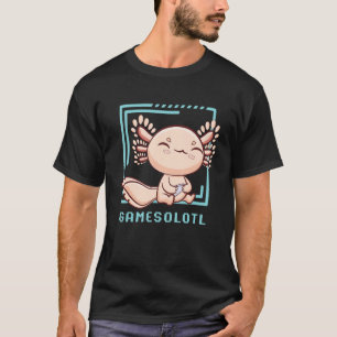 Axolotl-Fisch spielt Videospiele Echsen-Gamesolotl T-Shirt