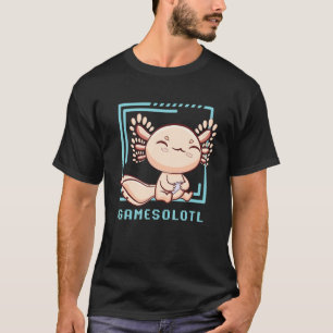 Axolotl-Fisch spielt Videospiele Echsen-Gamesolotl T-Shirt