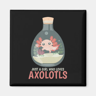 Axolotl Fish Tank Axolotl Fragen Niedlich Anime Ki Magnet
